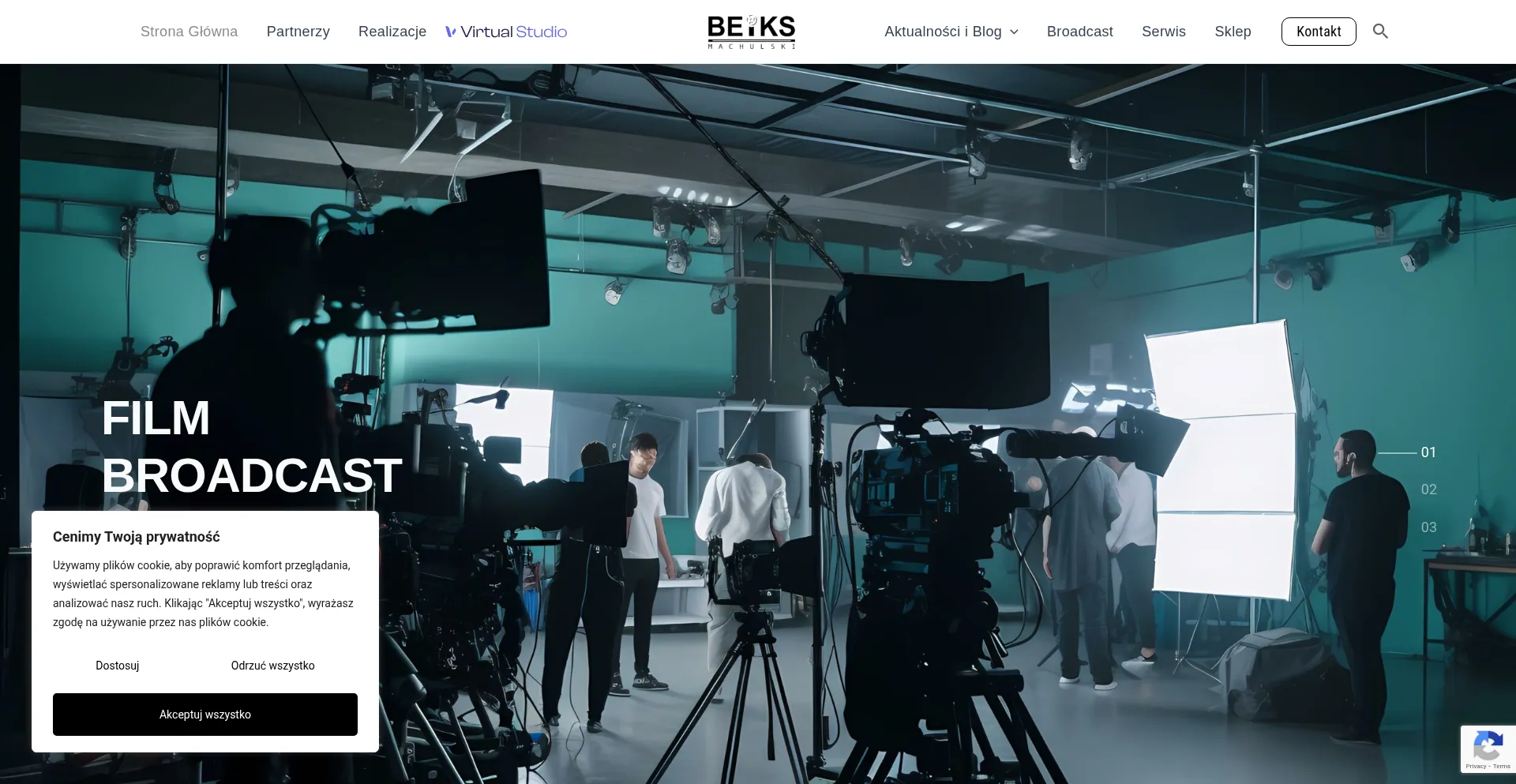 Website screenshot of Beiks.pl