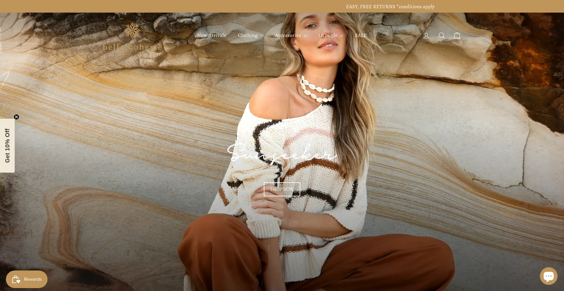 Website screenshot of Bellaboheme.com.au