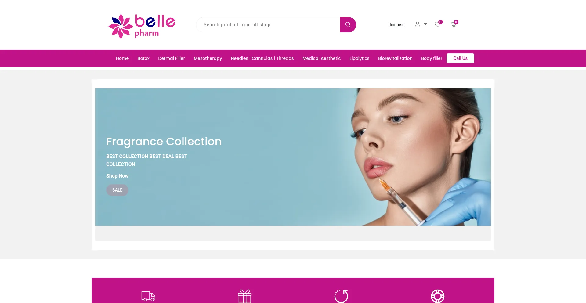 Bellepharm.com Screenshot