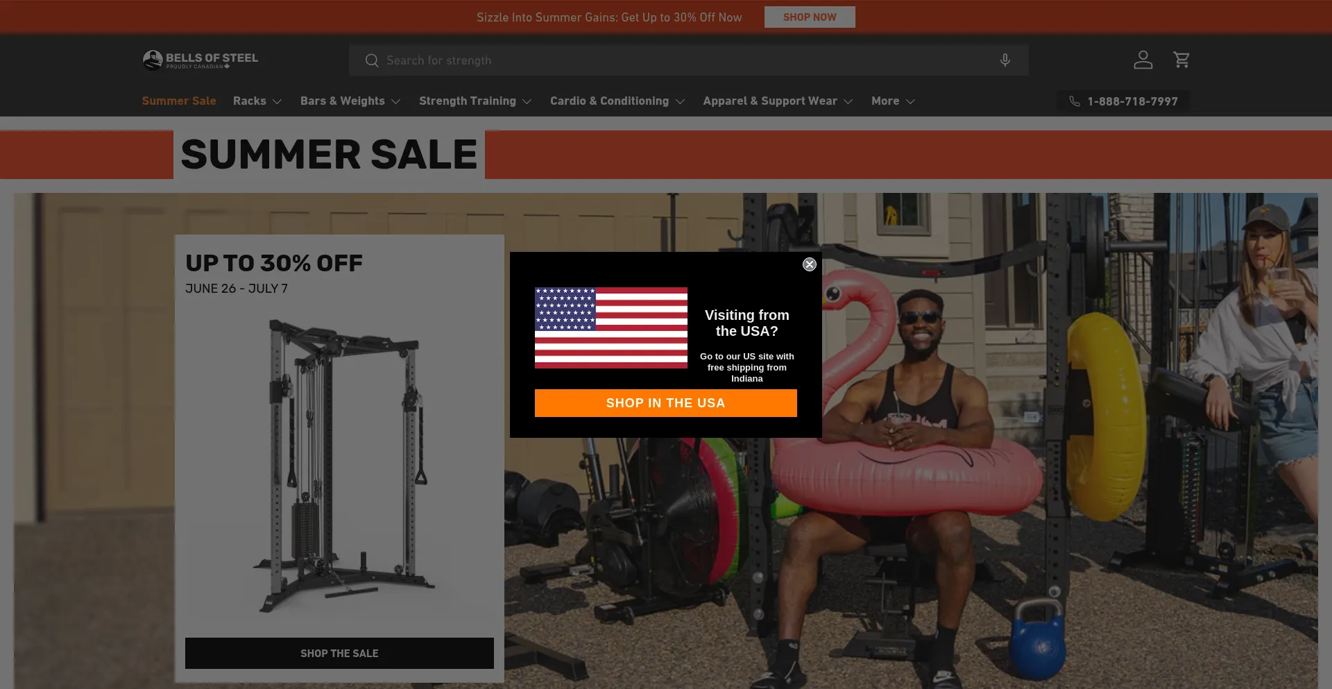 Website screenshot of Bellsofsteel.com