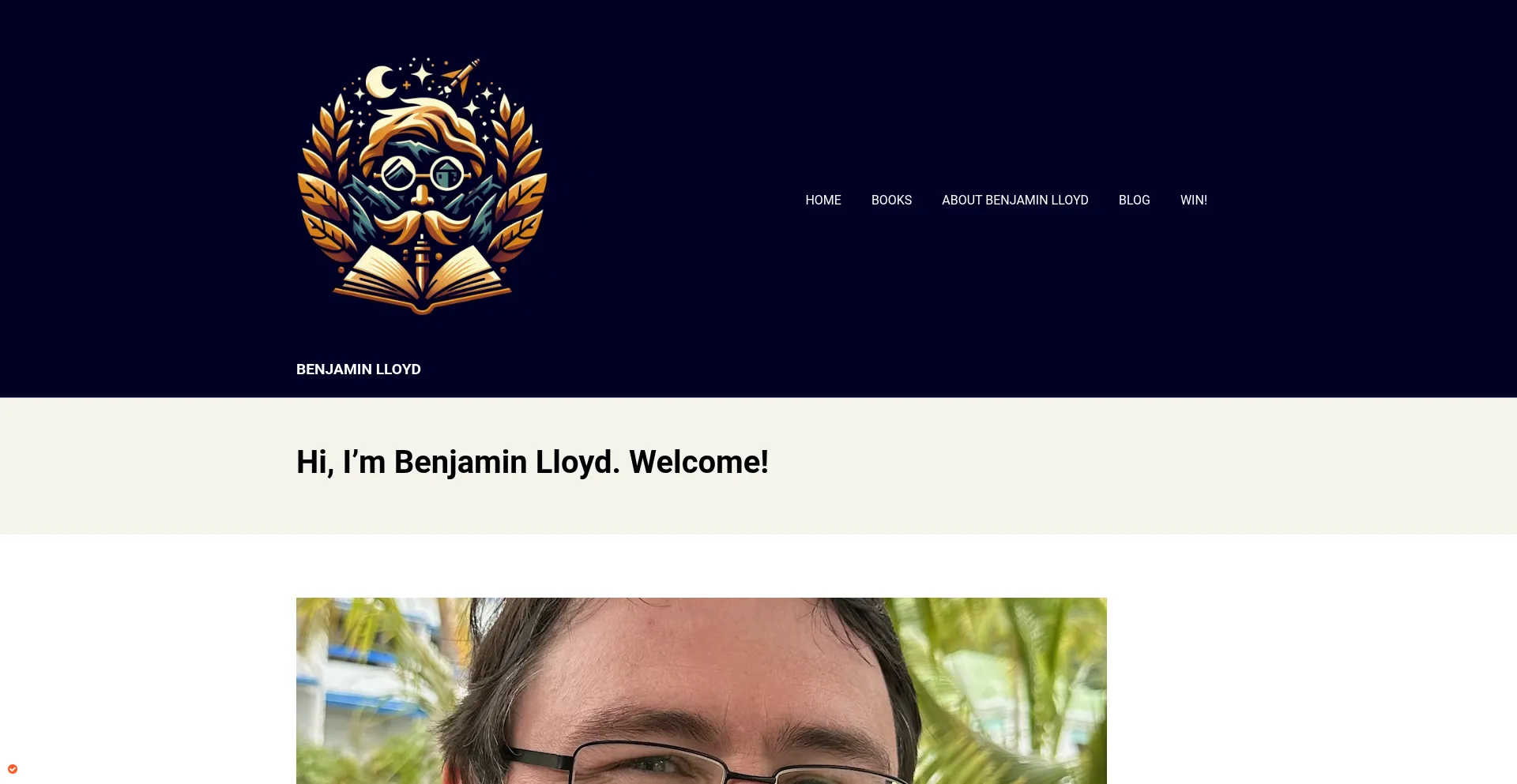 Website screenshot of Benjaminlloydauthor.com