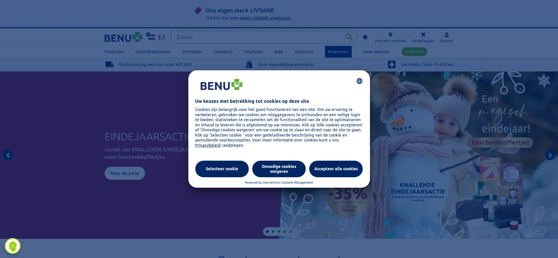 Website screenshot of Benu.be