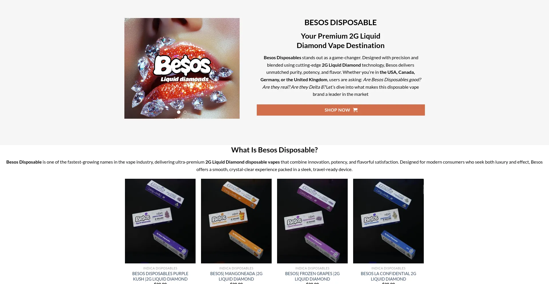Besos-disposables.com