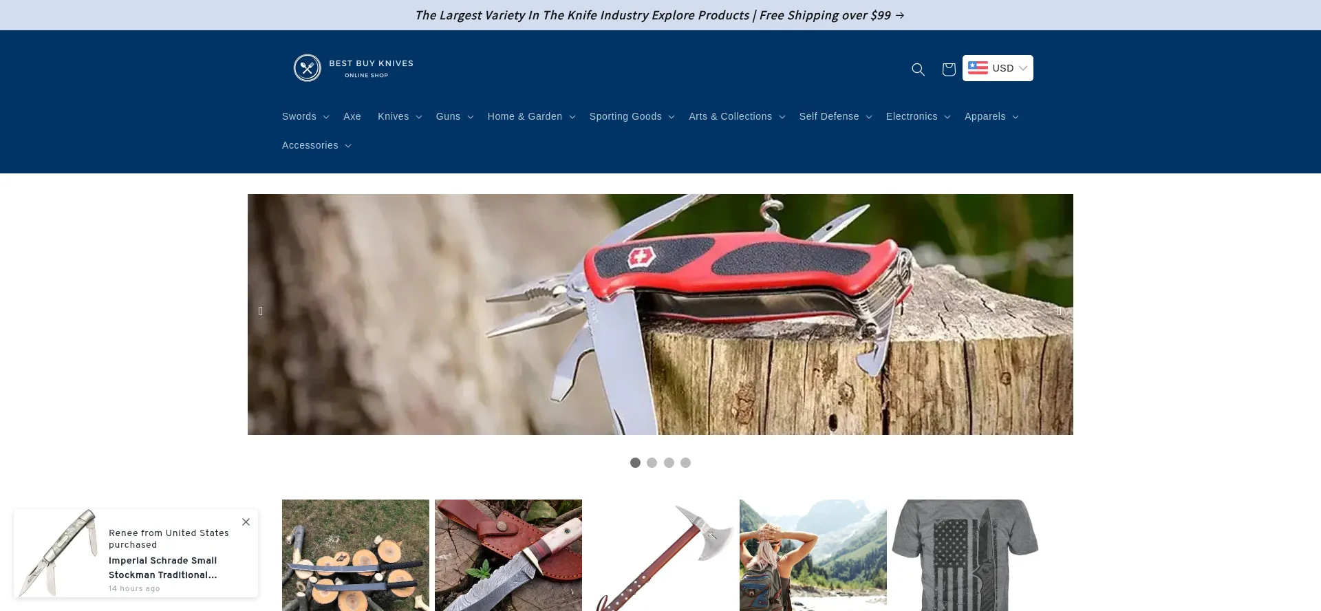 Bestbuyknives.com Screenshot
