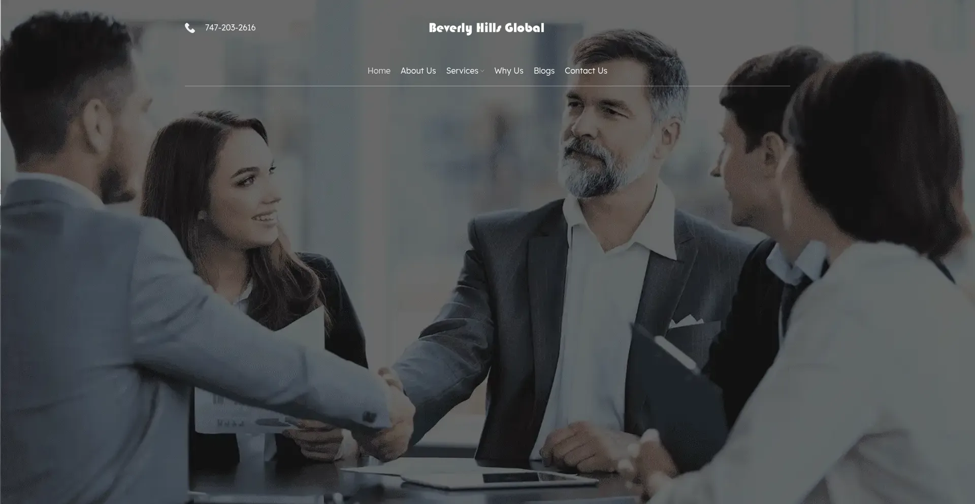 Website screenshot of Beverlyhillsglobaltrading.com