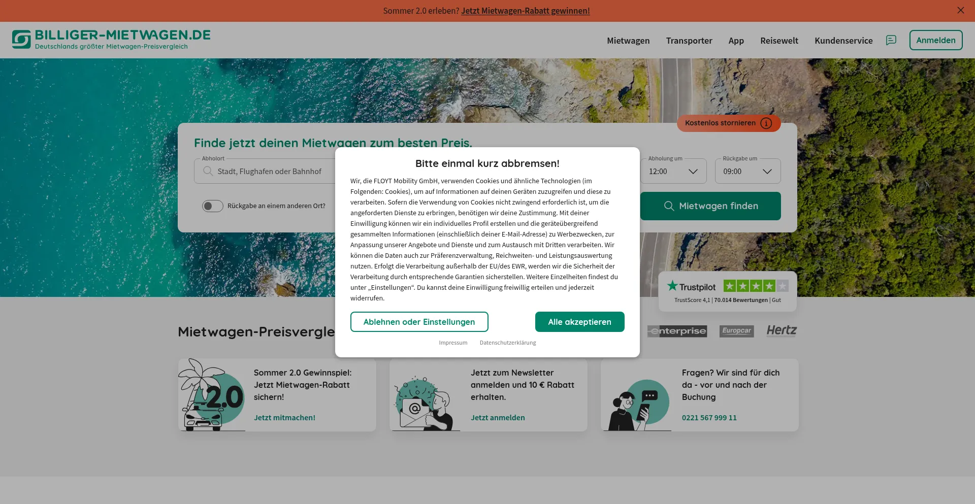 Ist Billiger-mietwagen.de sicher und vertrauenswürdig?