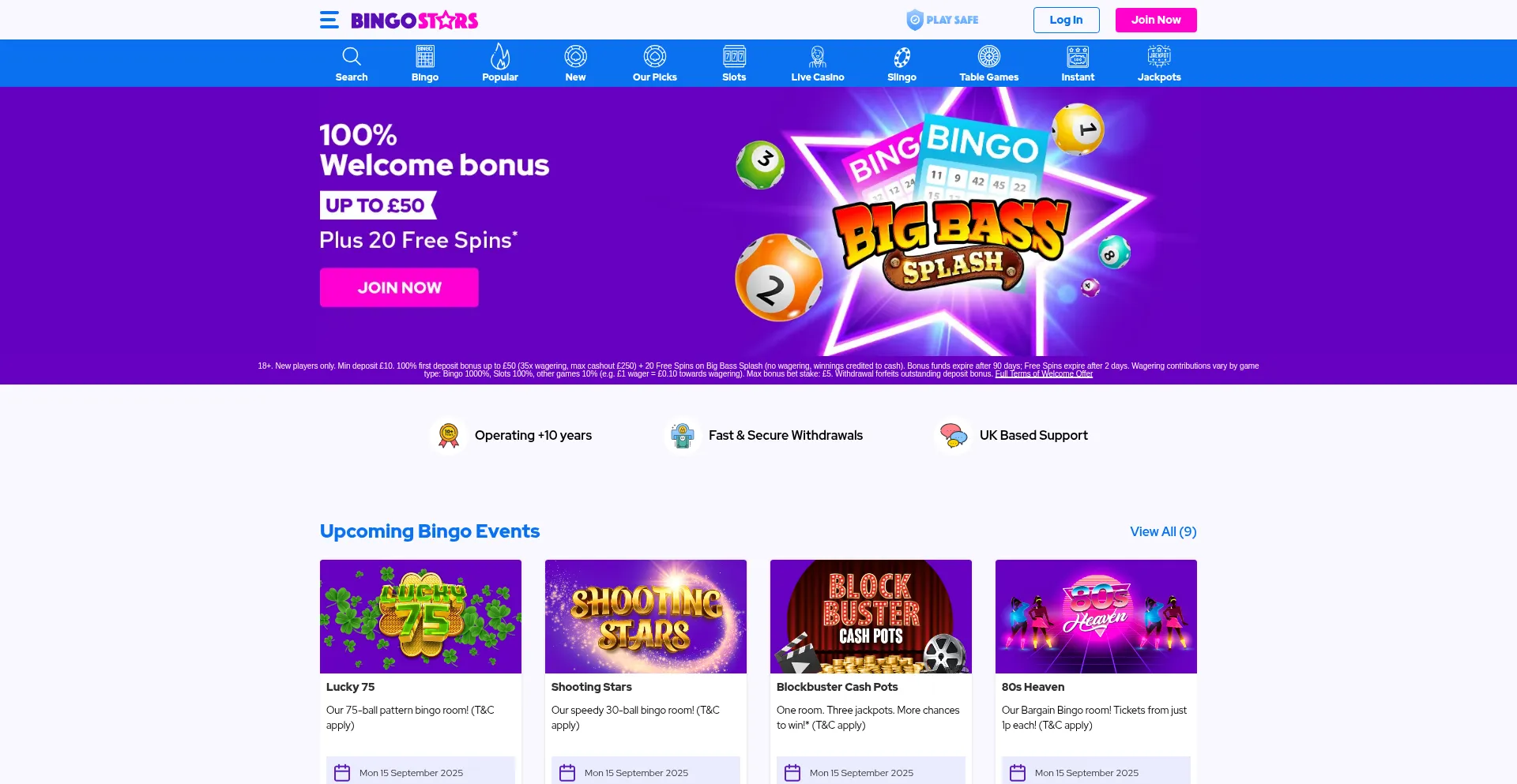 Ist Bingostars.com sicher und vertrauenswürdig?