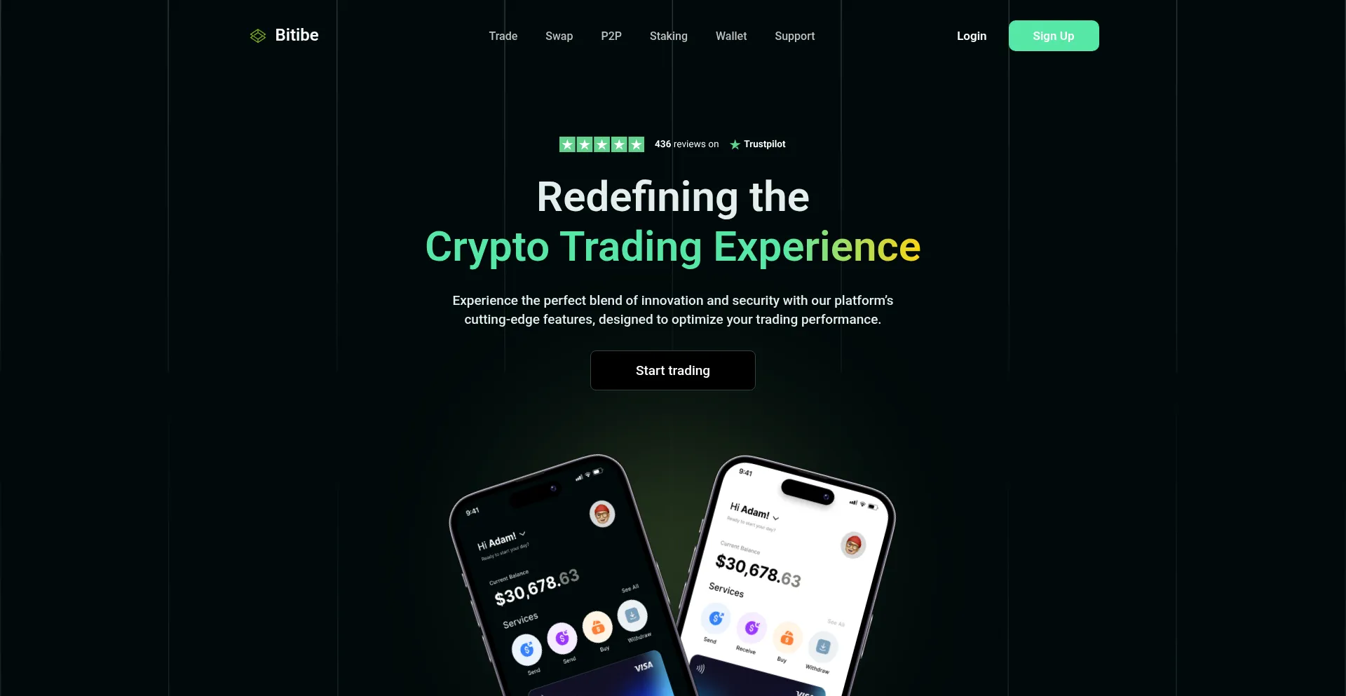 Website screenshot of Bitibe.com