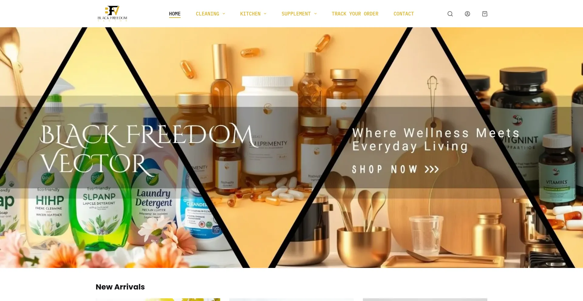 Website screenshot of Blackfreedomvector.com