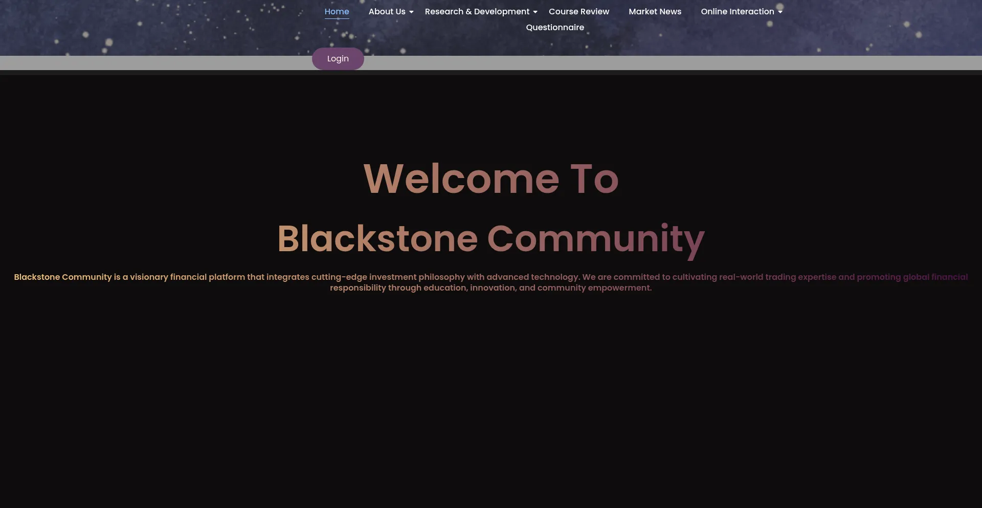 Website screenshot of Blackstoneglobe.com
