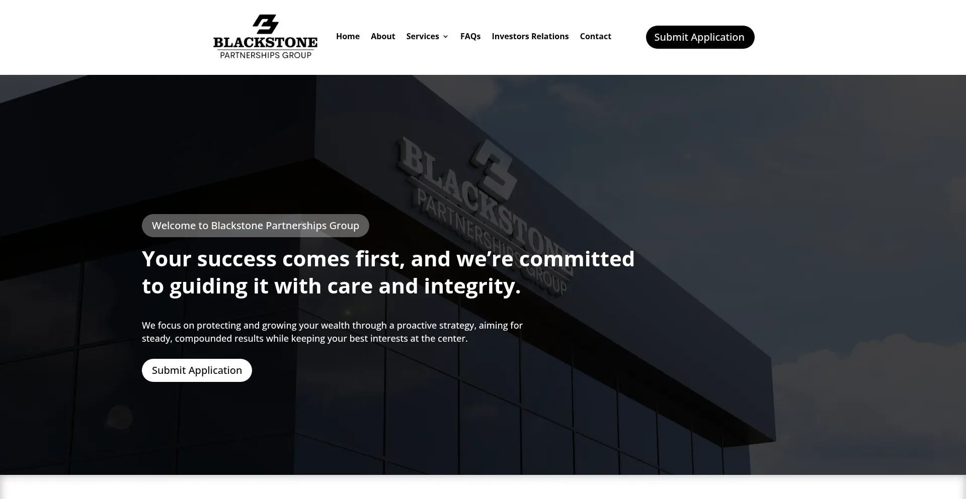 Blackstonepartnerships.com Screenshot