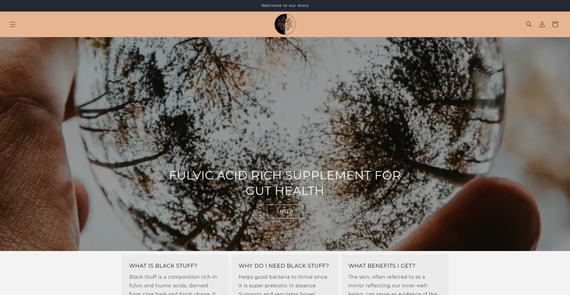 Website screenshot of Blackstuffus.com