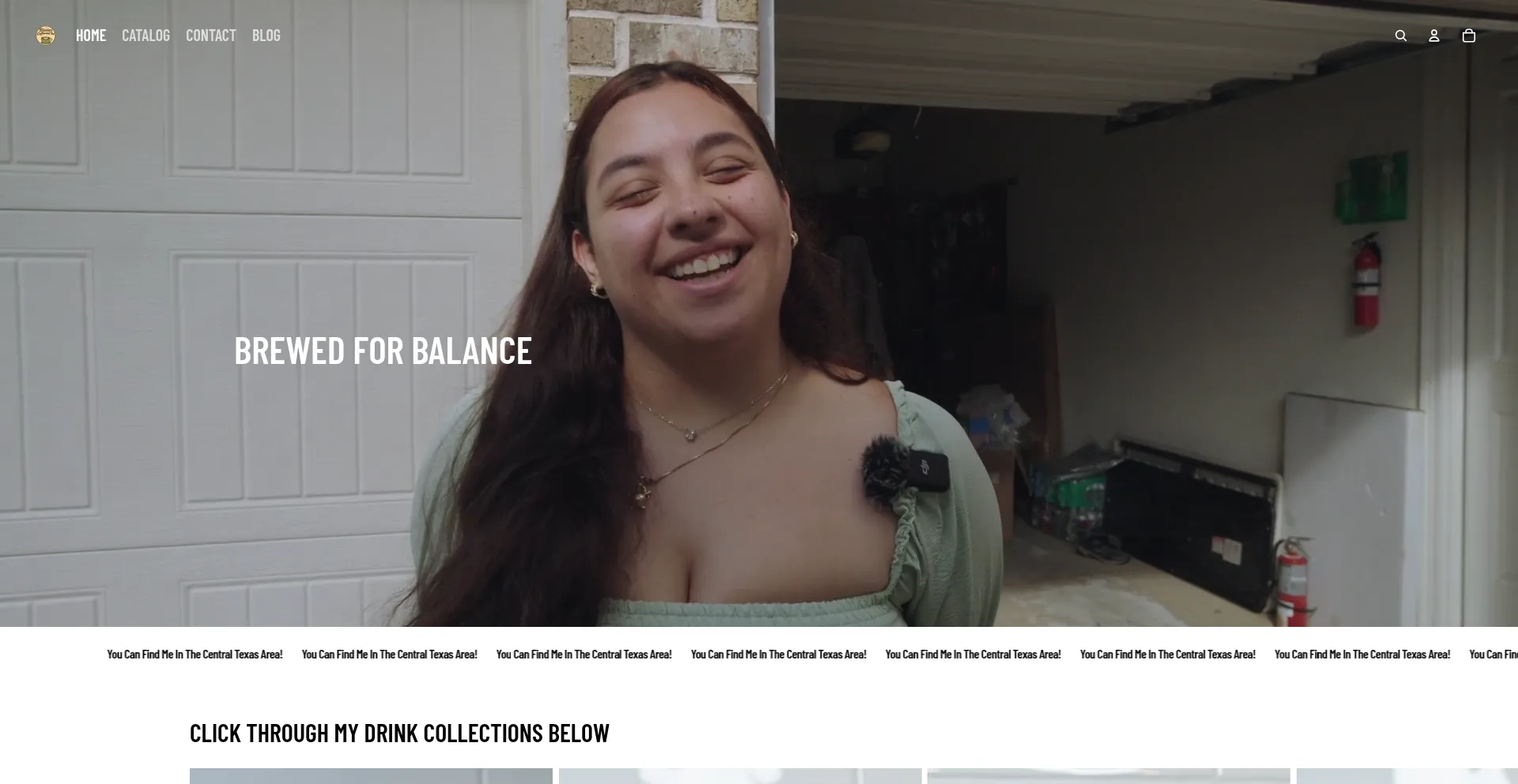 Website screenshot of Blasiacoffee.com