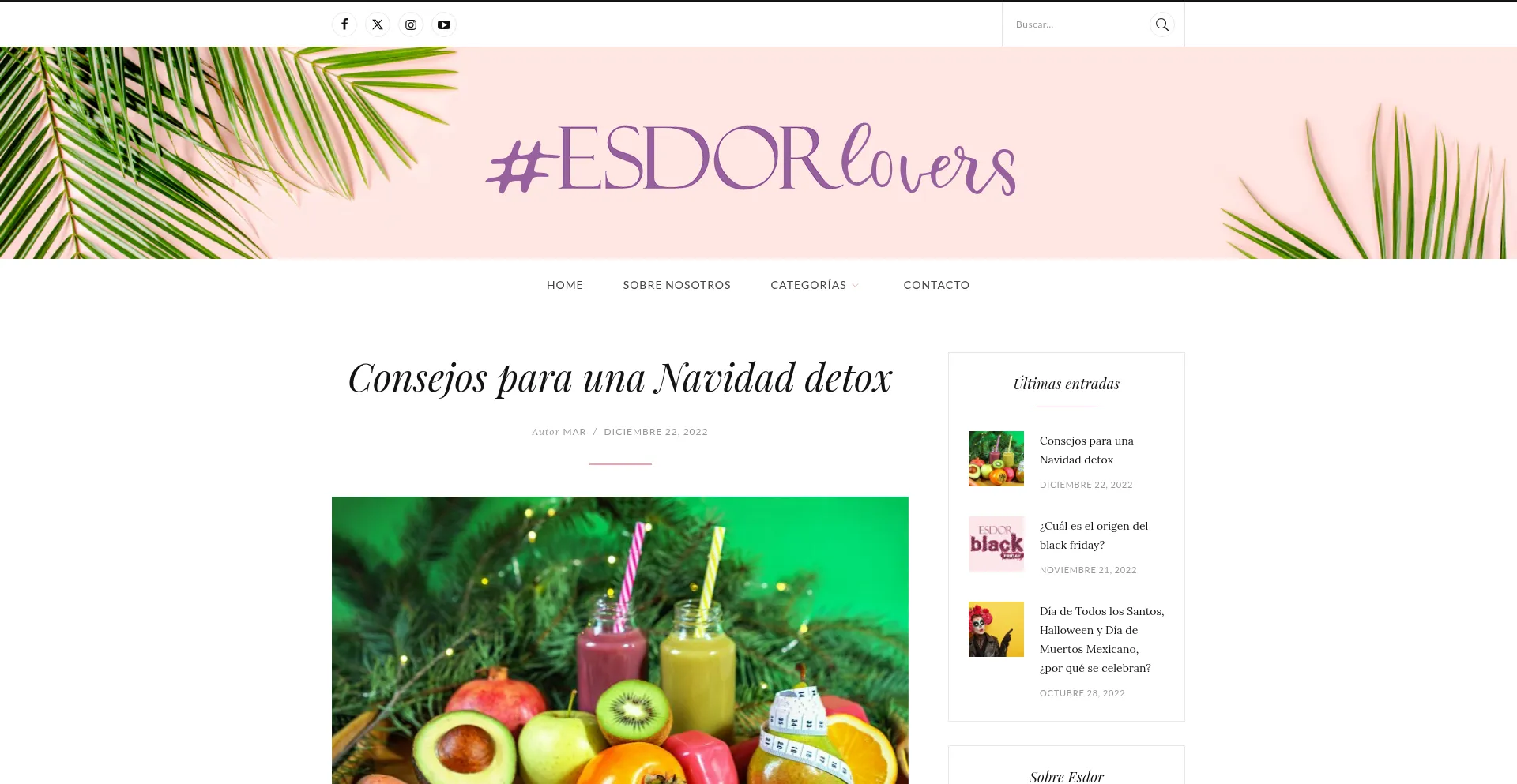 Website screenshot of Blog.esdor.es