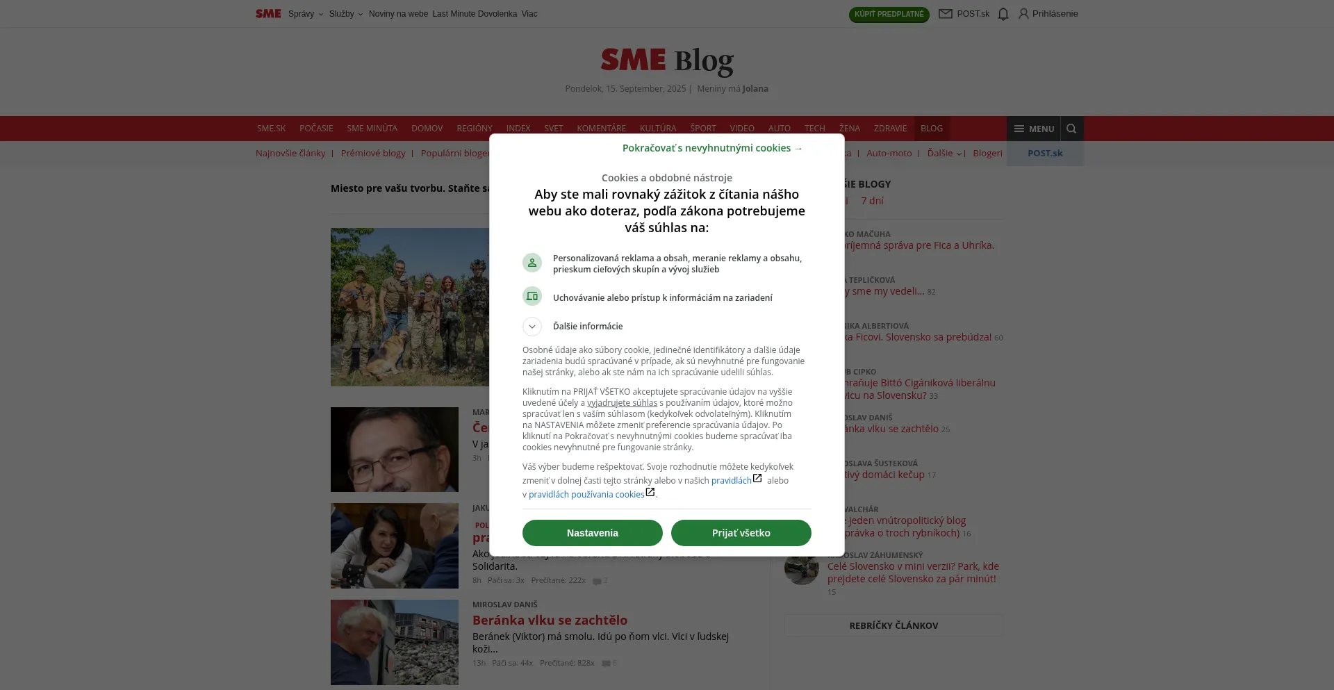 Ist Blog.sme.sk sicher und vertrauenswürdig?