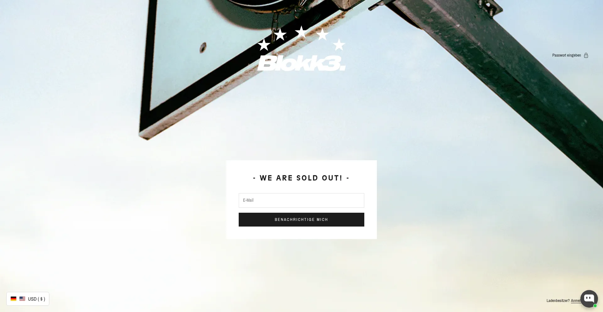 Website screenshot of Blokk3.com