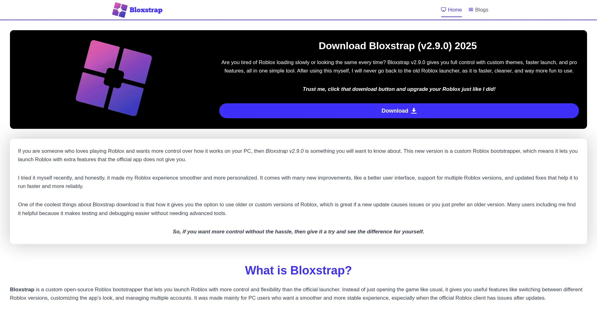 Ist Bloxstrappc.com sicher und vertrauenswürdig?