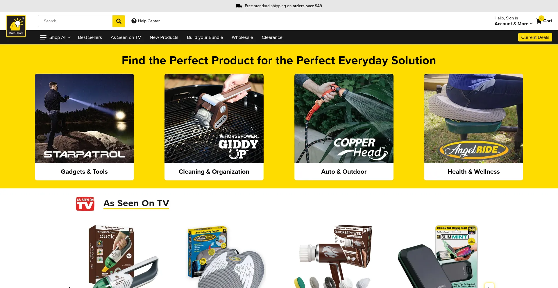Website screenshot of Blubhead.com