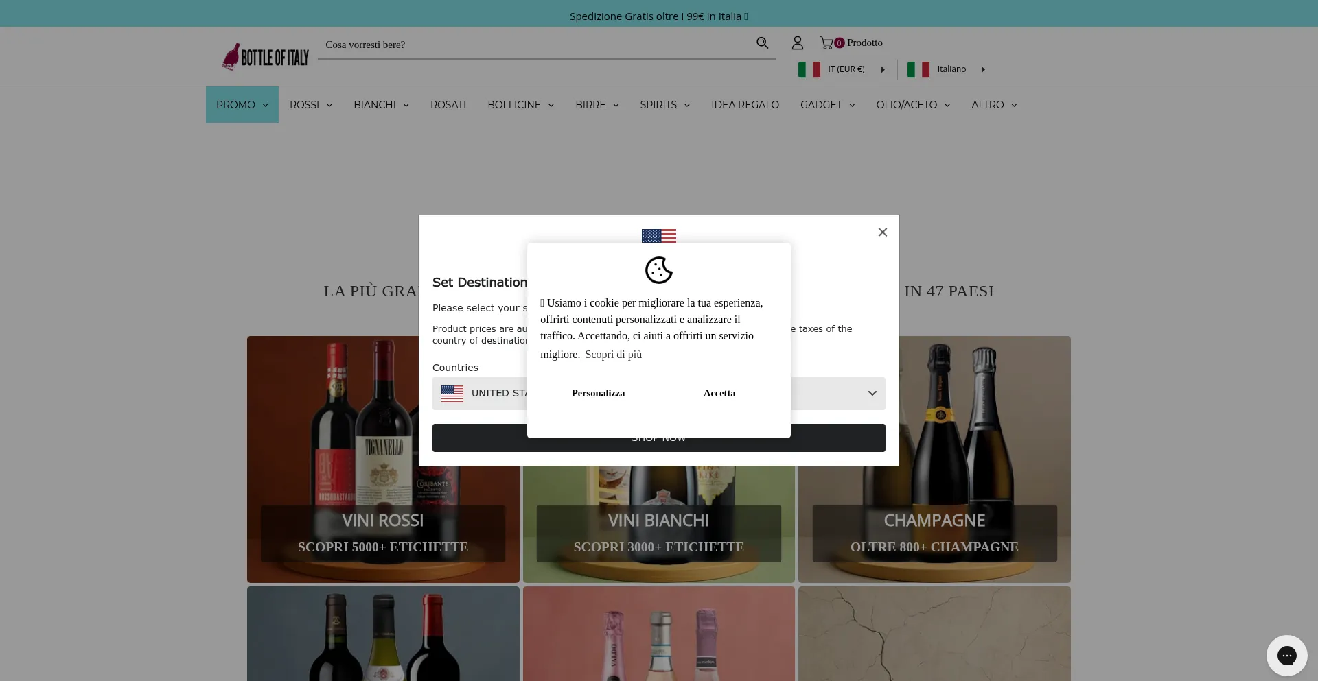 Ist Bottleofitaly.com sicher und vertrauenswürdig?