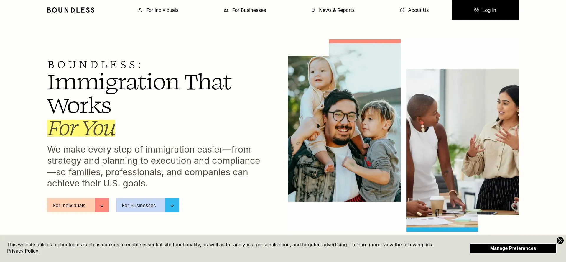 Boundless.com Screenshot