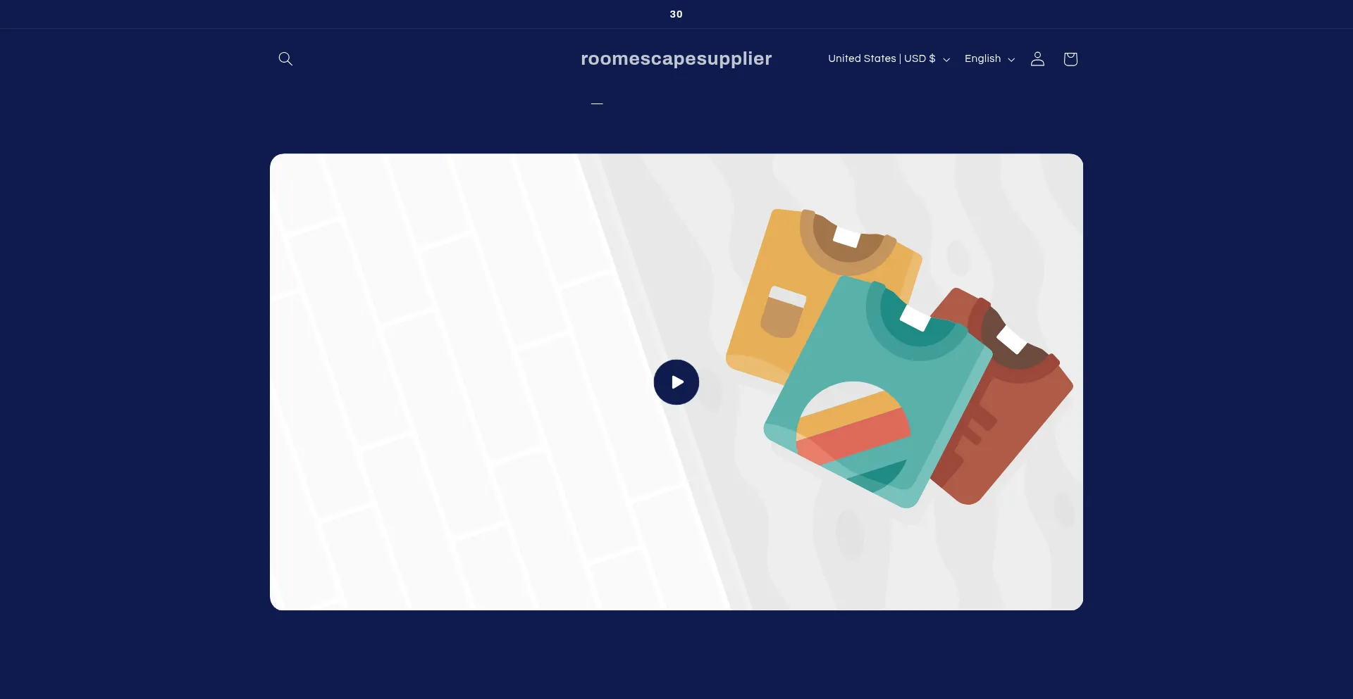 Website screenshot of Box4escape.com