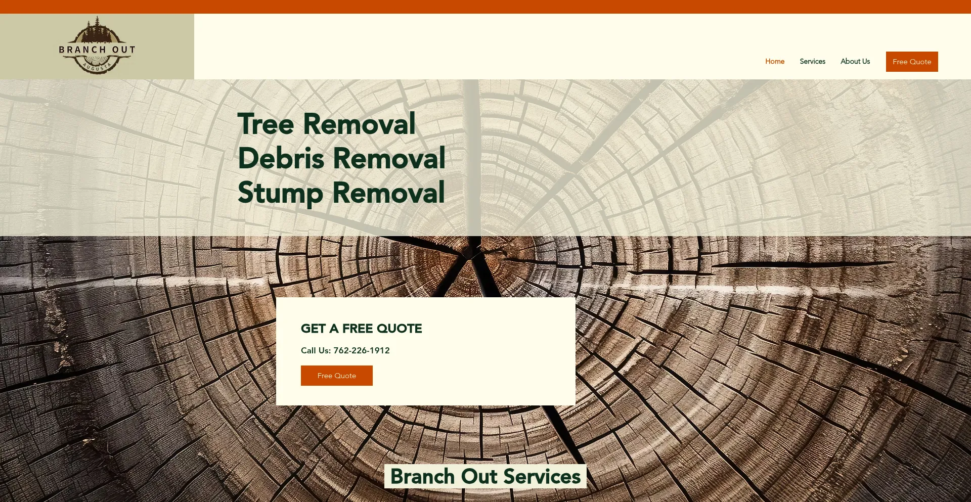 Website screenshot of Branchoutaugusta.com