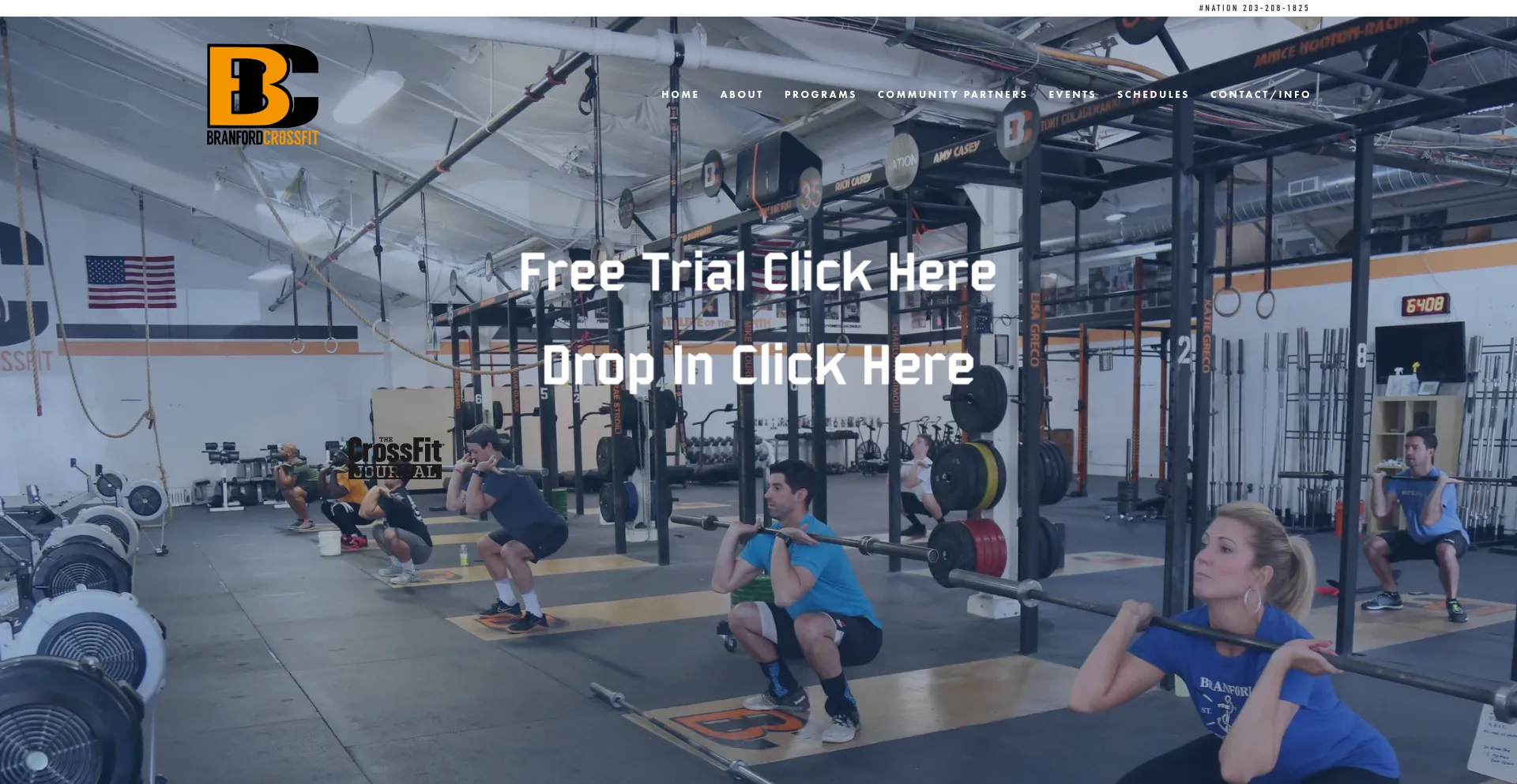 Website screenshot of Branfordcrossfit.com