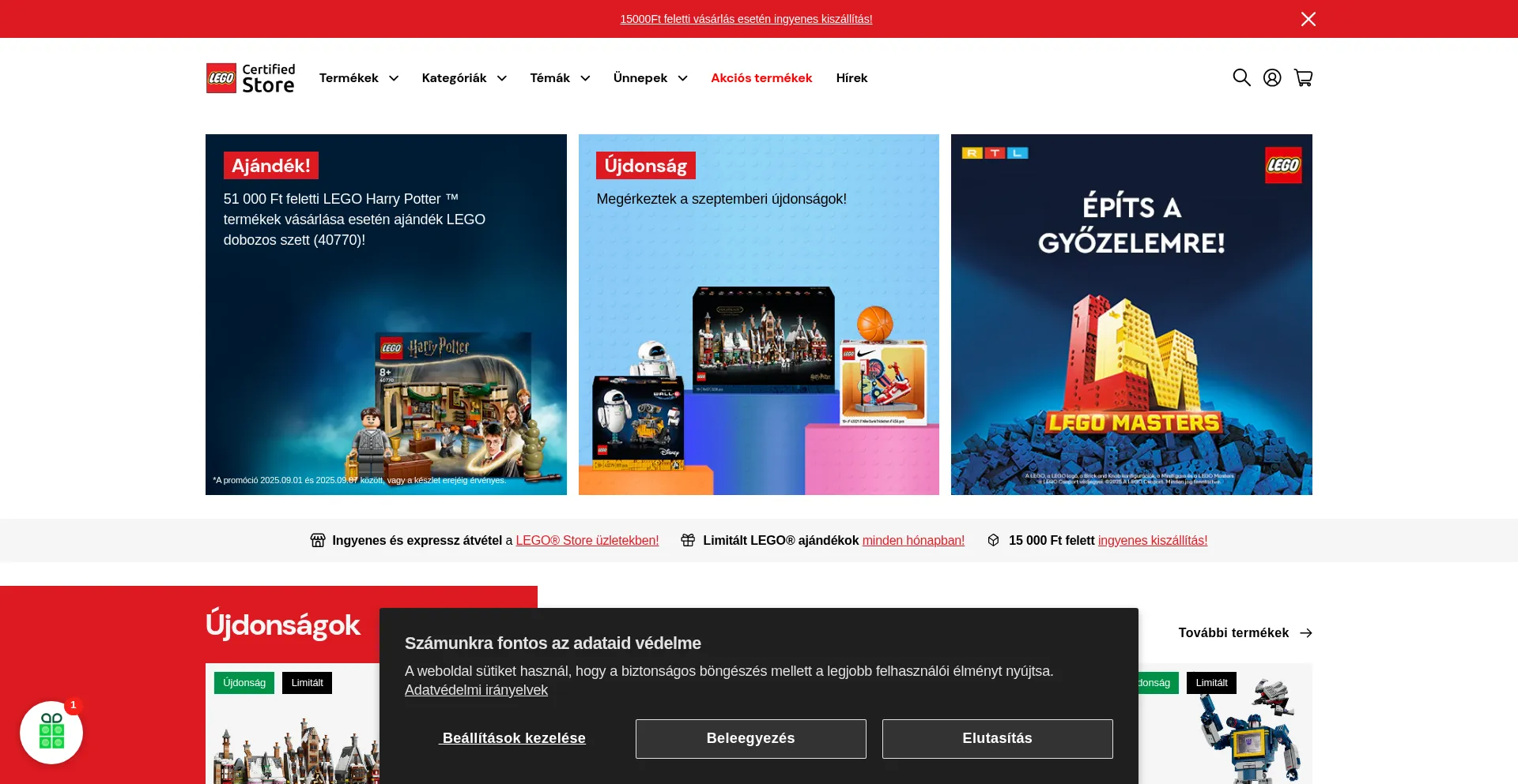 Website screenshot of Bravostore.hu