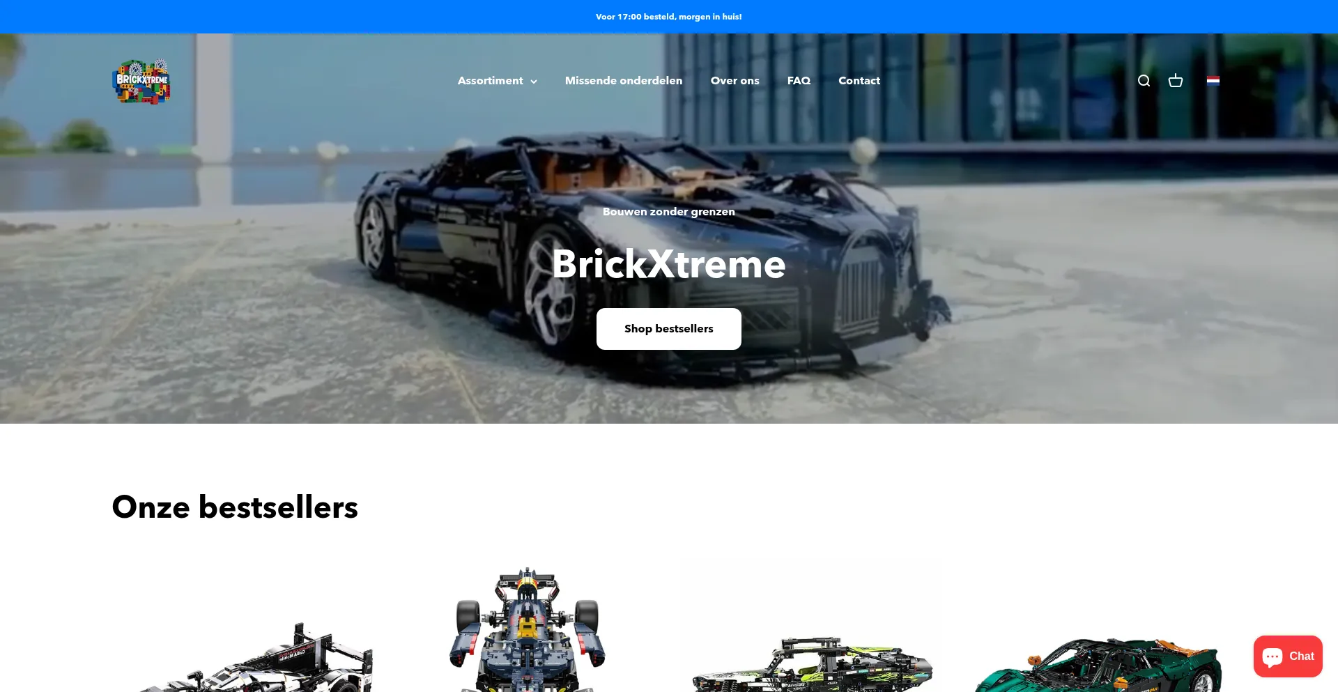Website screenshot of Brickxtreme.nl
