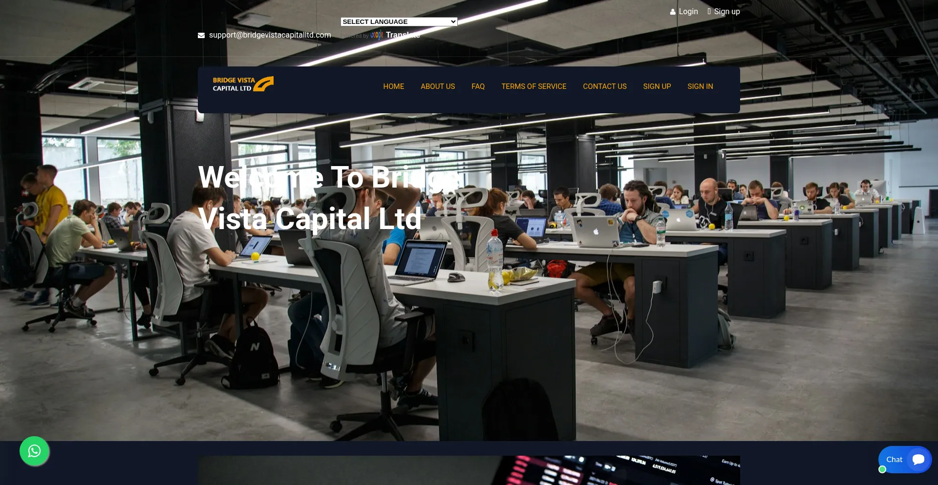 Bridgevistacapitalltd.com Screenshot