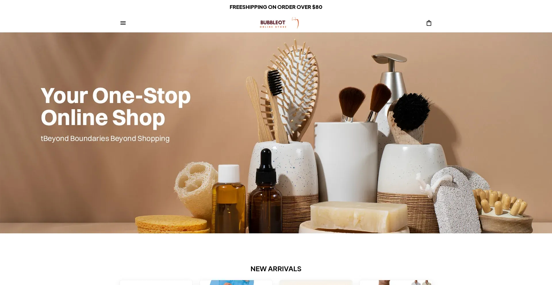 Website screenshot of Bubbleot.com