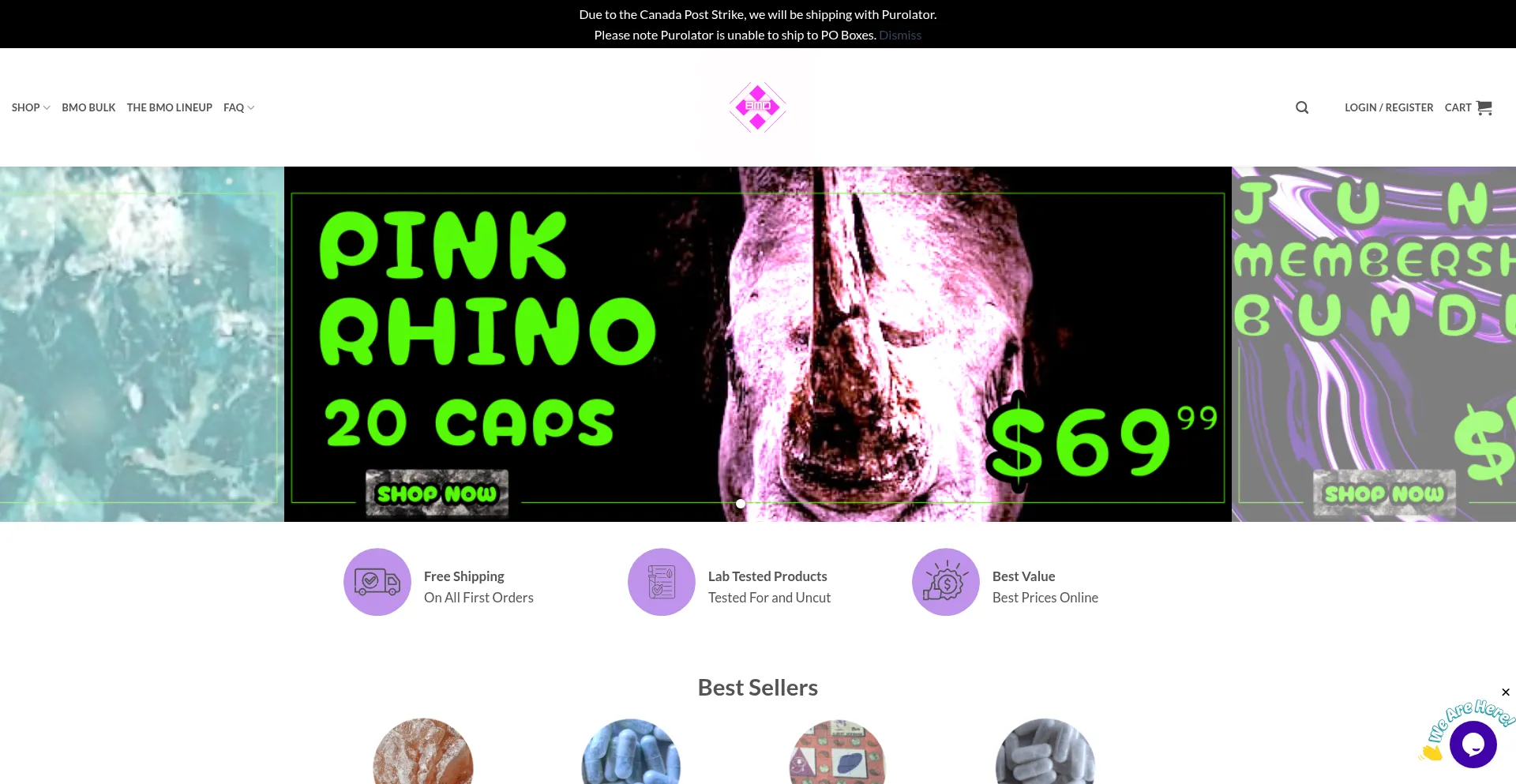Website screenshot of Buymdmaonline.st