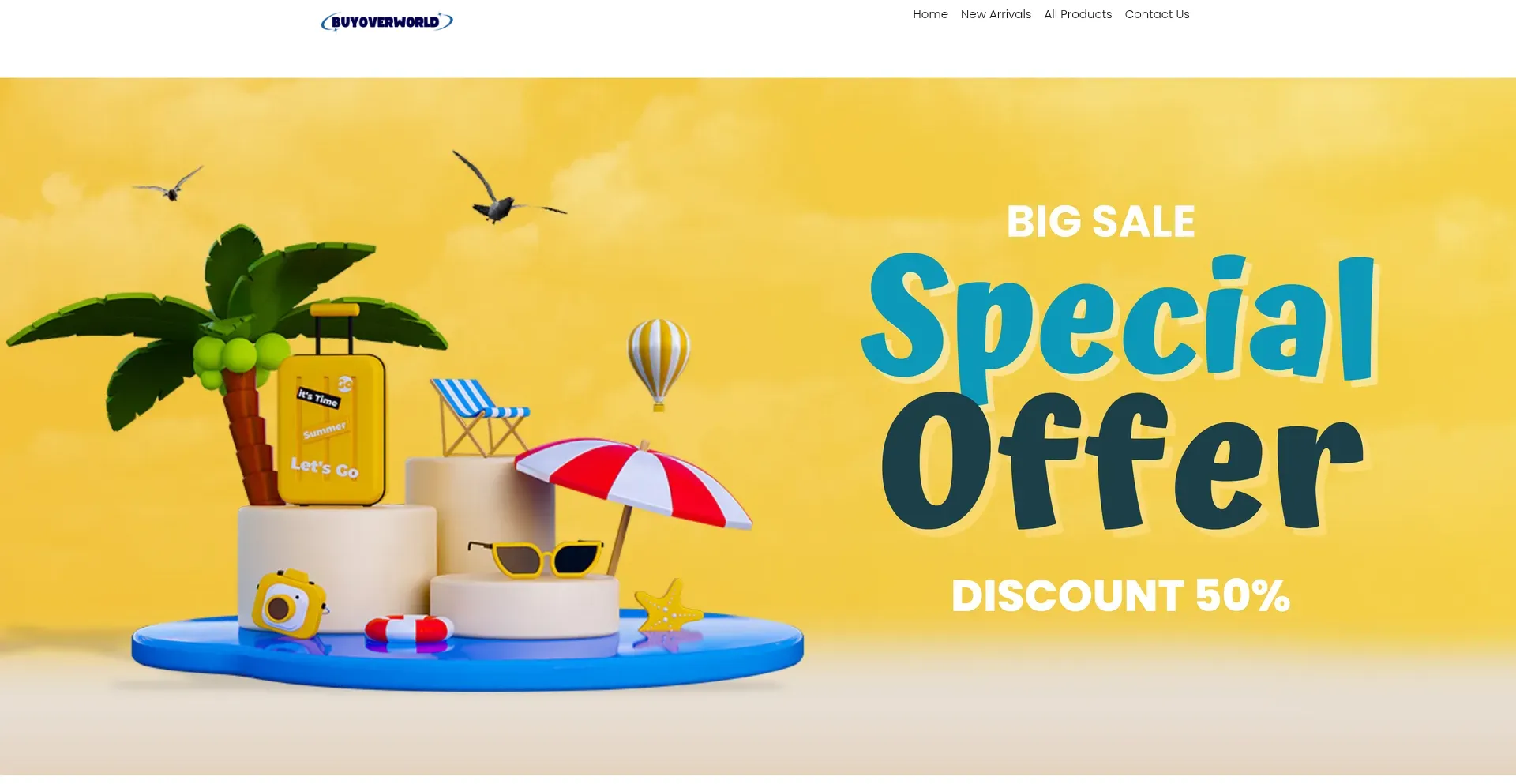 Website screenshot of Buyoverworld.com