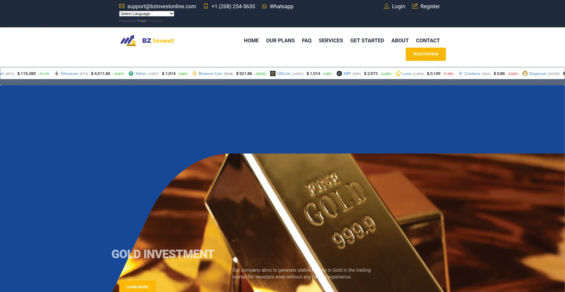 Ist Bzonlineinvest.com sicher und vertrauenswürdig?