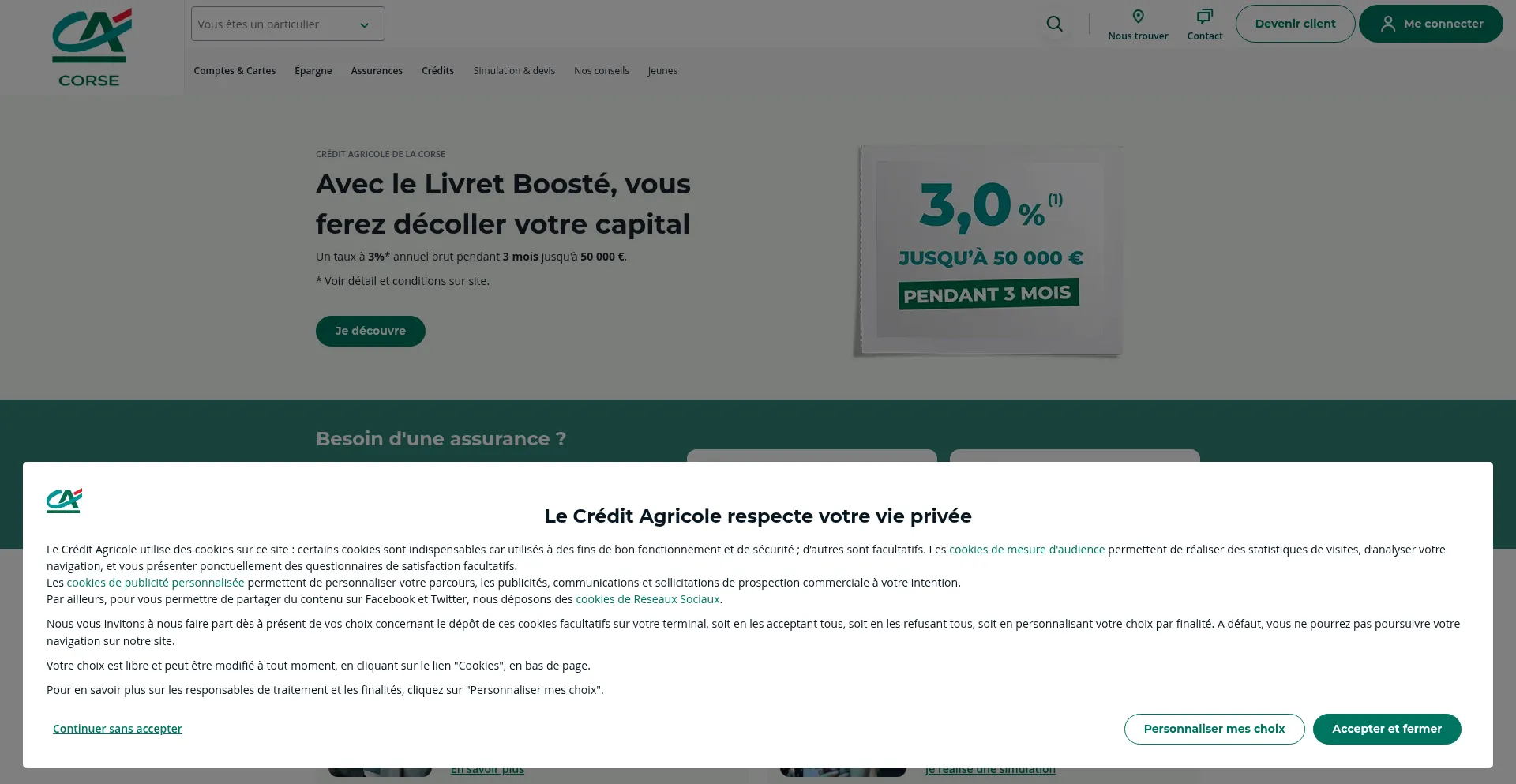 Ca-corse.fr Screenshot