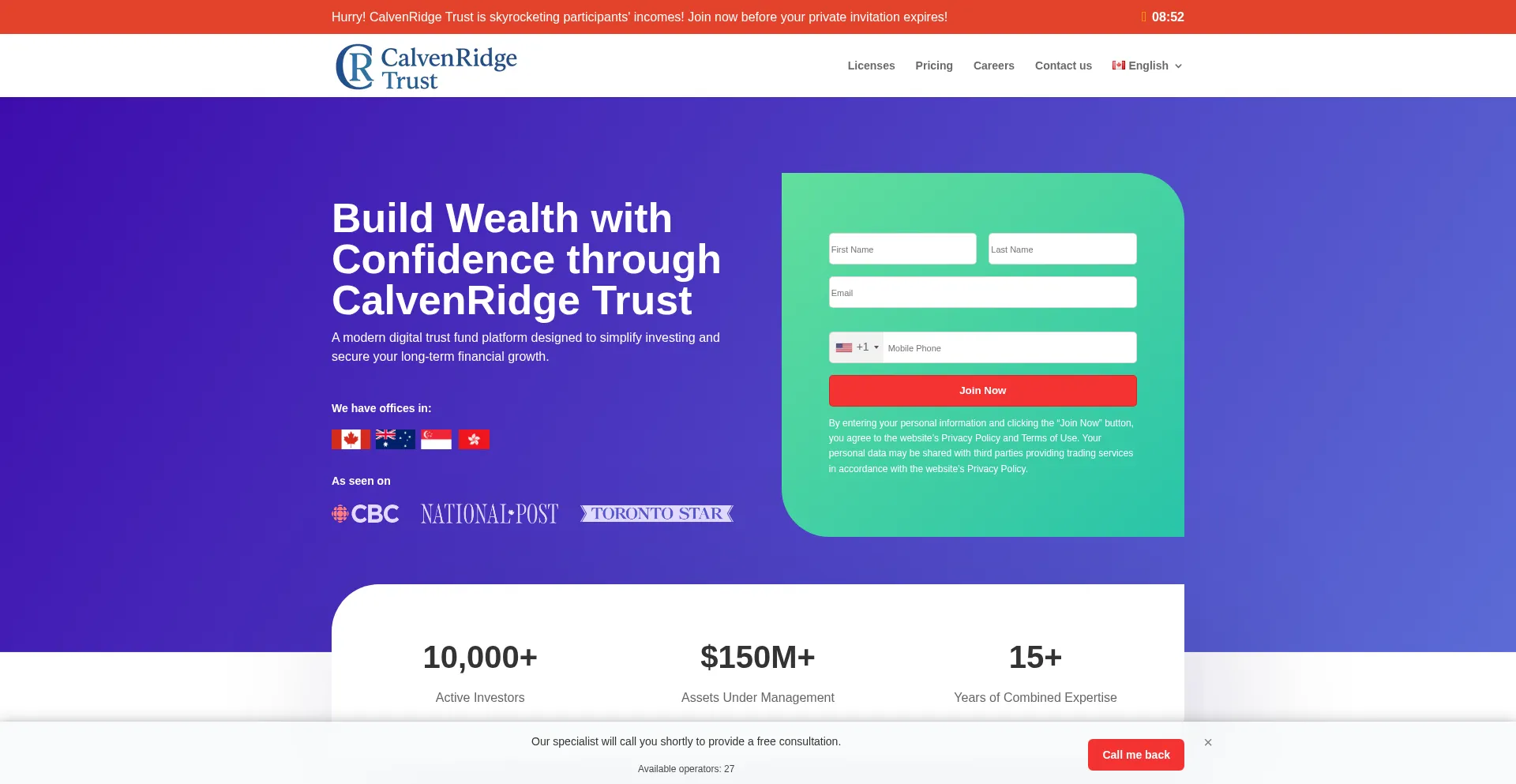 Calvenridge-trust.com