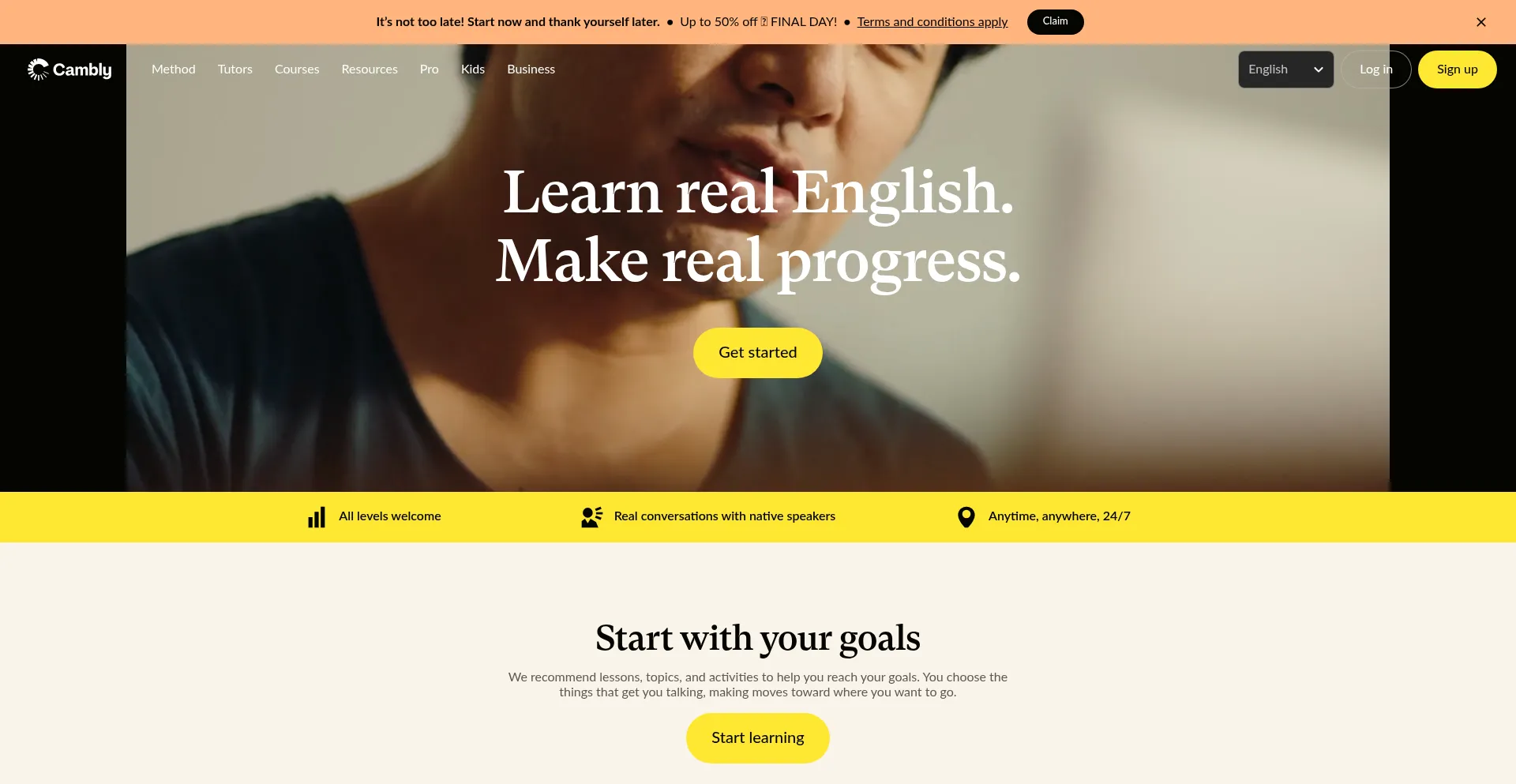 Cambly.com Screenshot