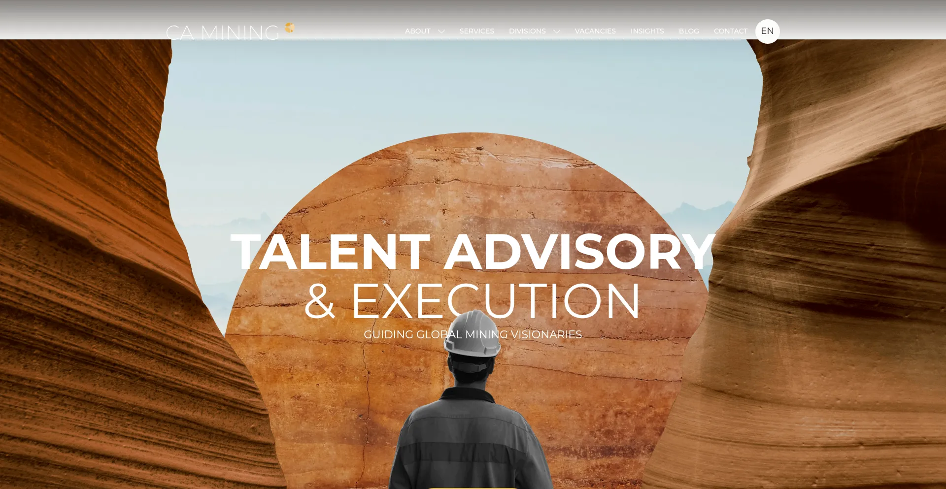 Website screenshot of Camining.com