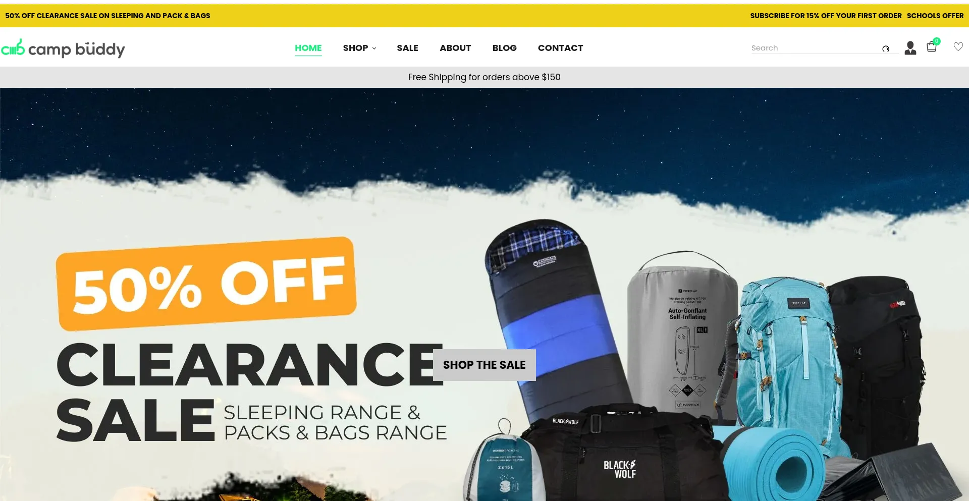 Website screenshot of Campbuddy.com.au
