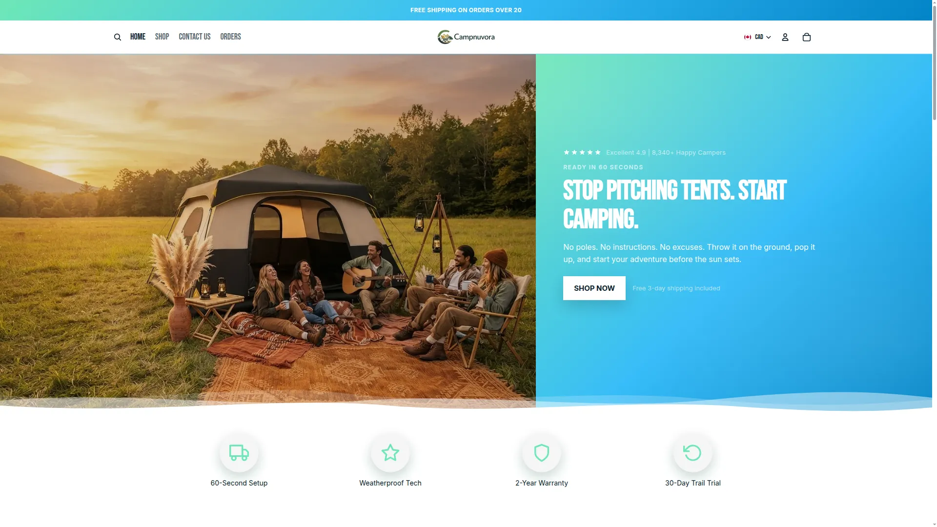 Campnuvora.myshopify.com