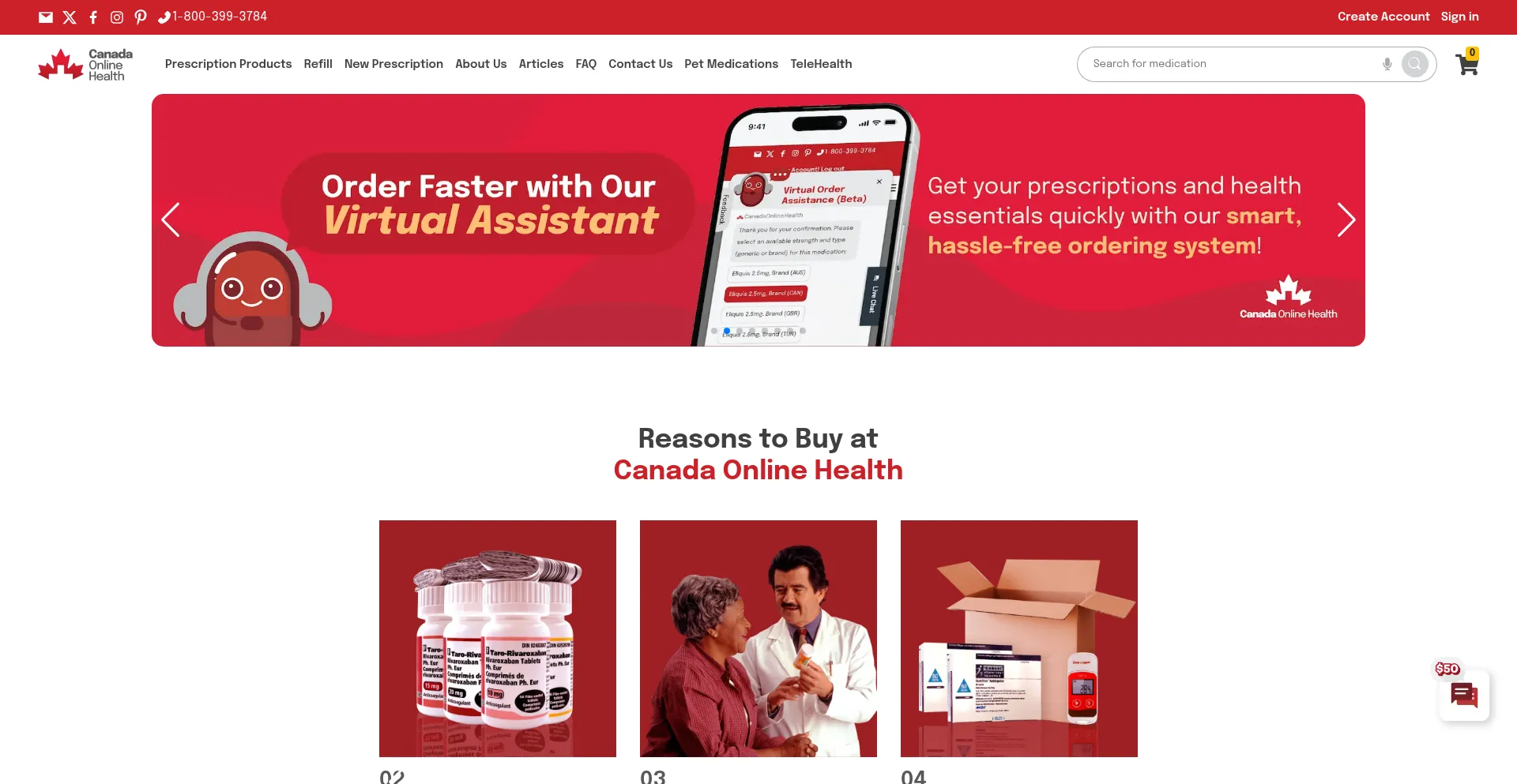Canadaonlinehealth.com Screenshot
