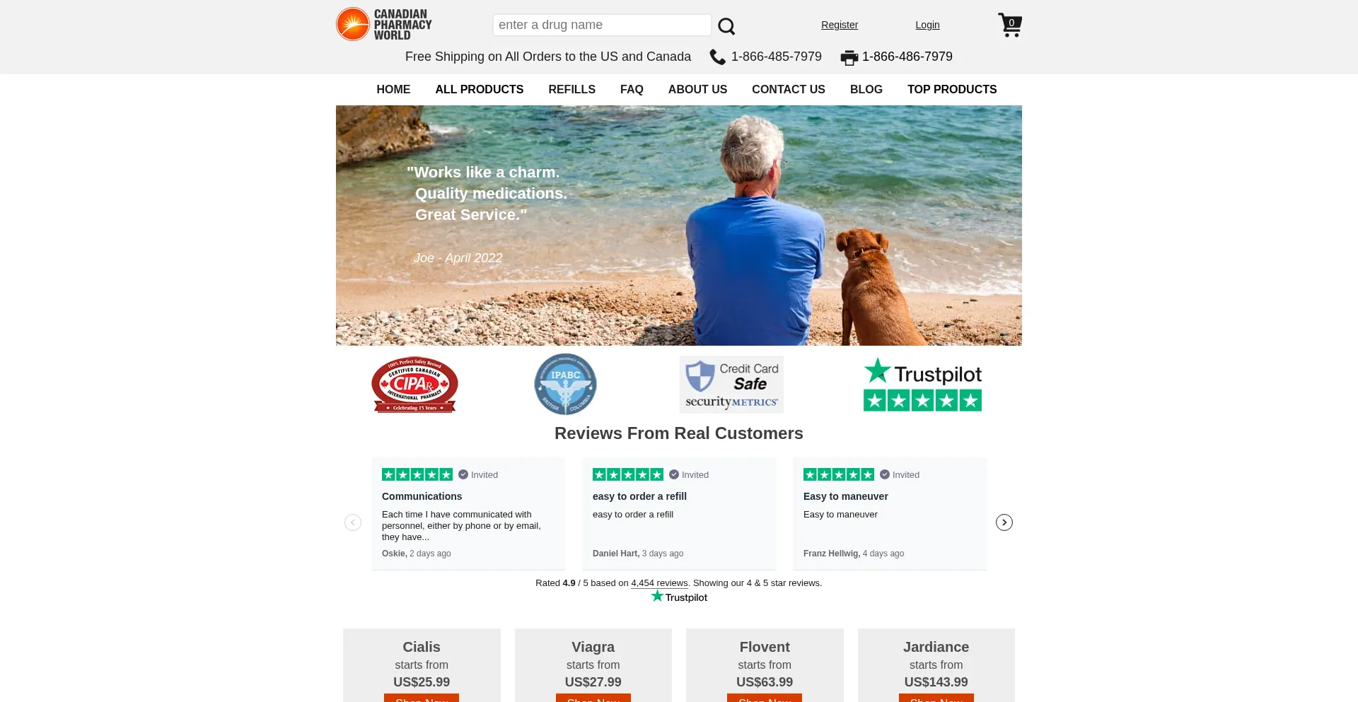 Ist Canadianpharmacyworld.com sicher und vertrauenswürdig?