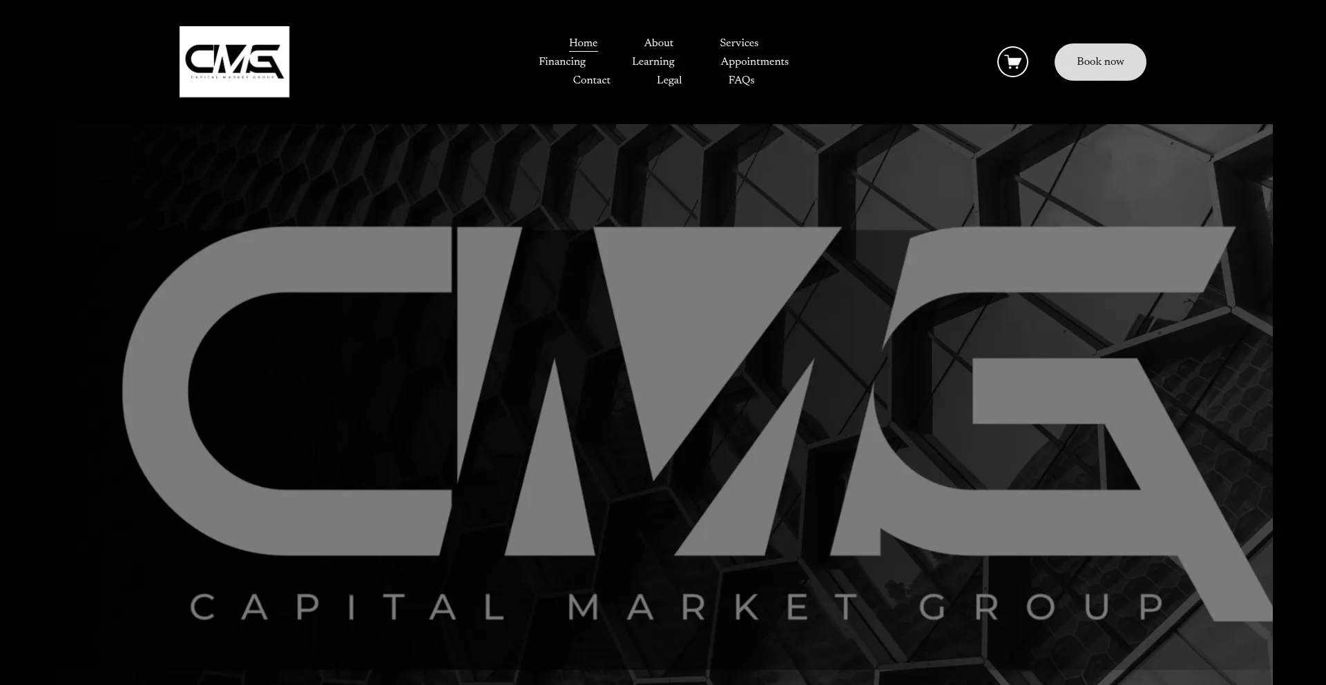 Website screenshot of Capitalmarketgrp.com