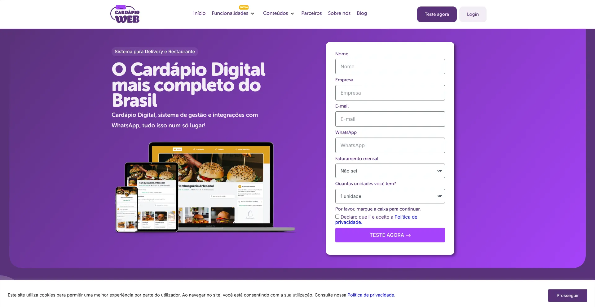 Ist Cardapioweb.com sicher und vertrauenswürdig?