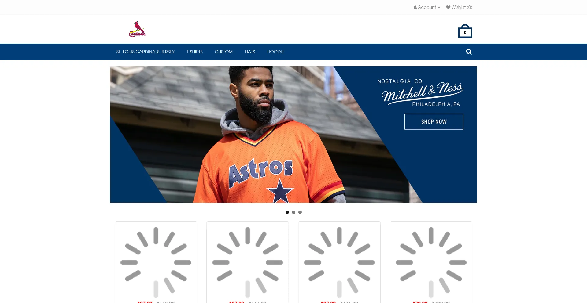 Website screenshot of Cardinalsshine.com