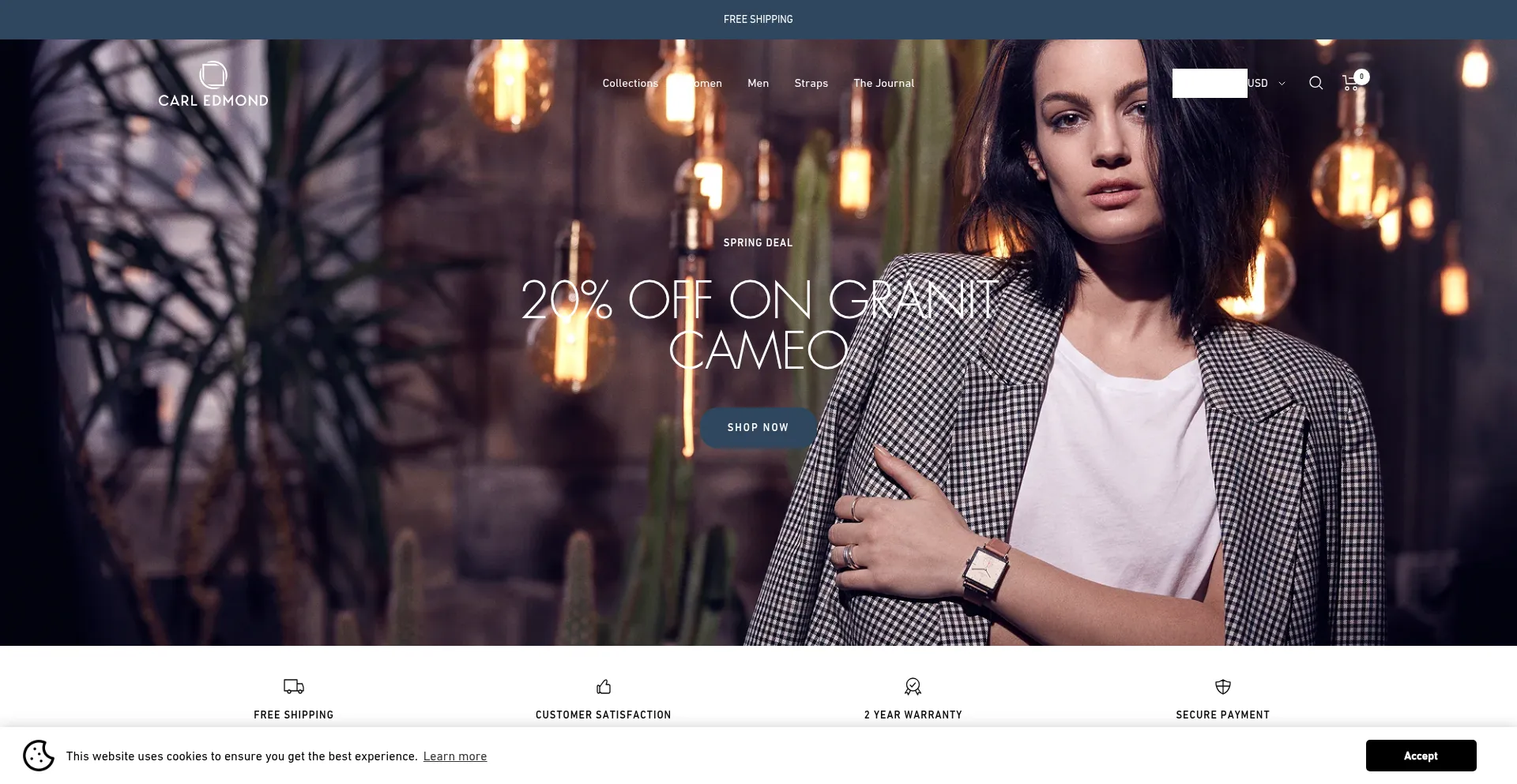 Website screenshot of Carledmond.com