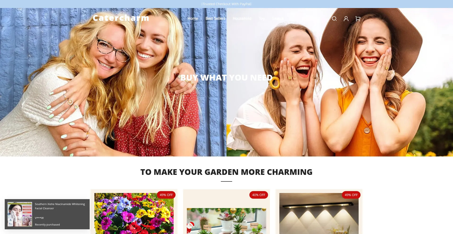 Catercharm.com Screenshot