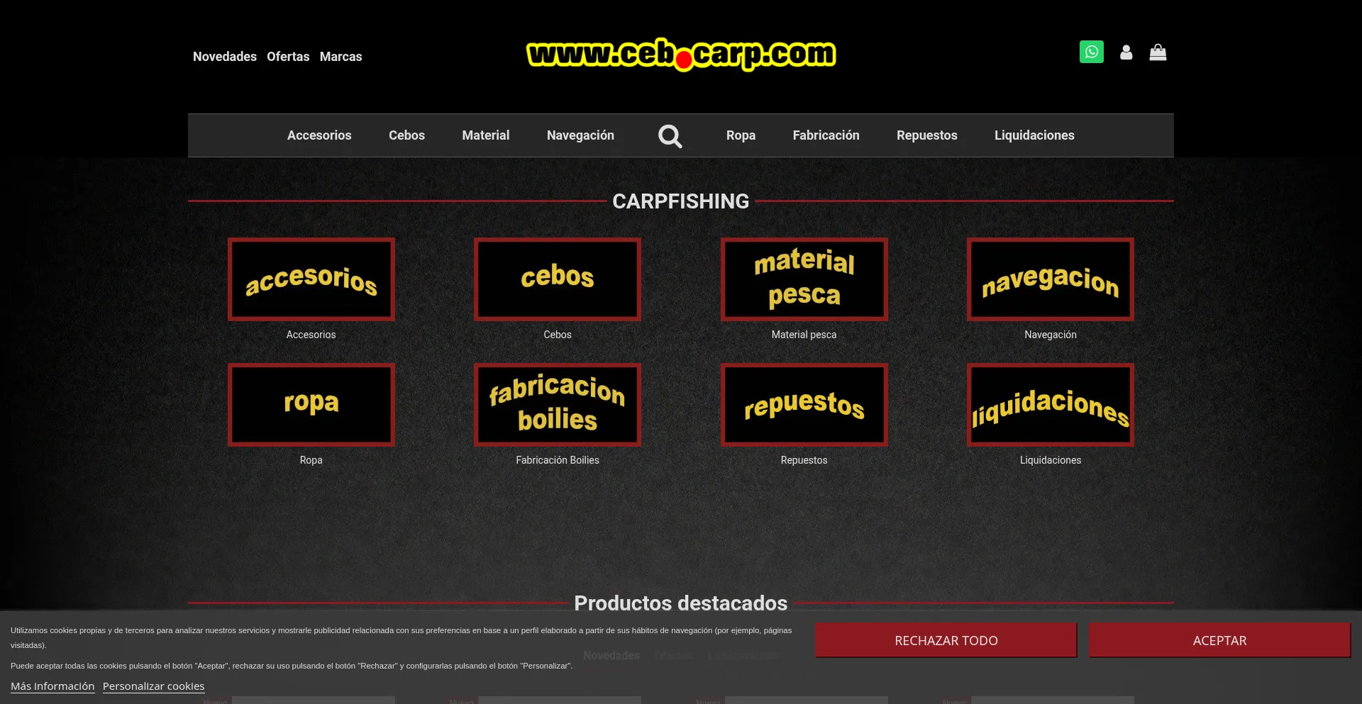 Website screenshot of Cebocarp.com