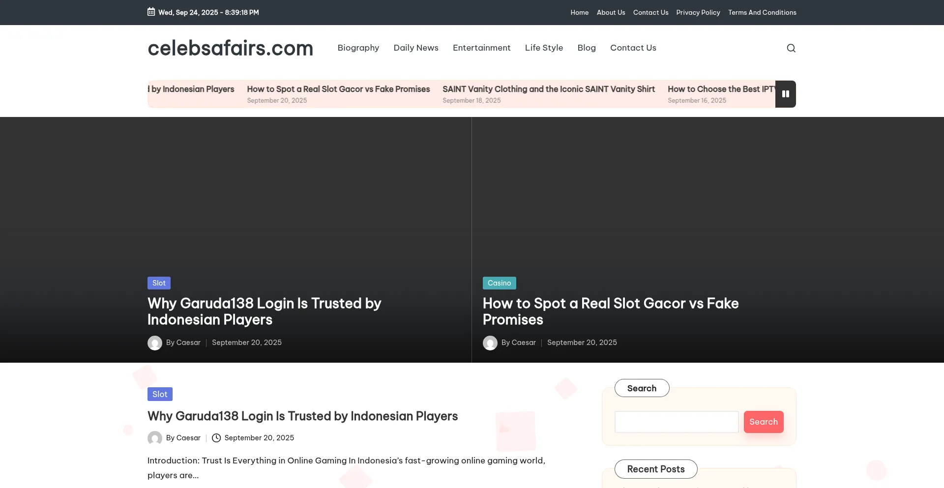 Celebsafairs.com Screenshot