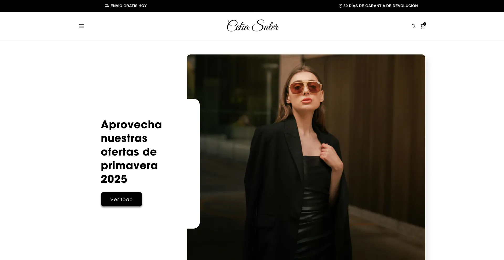 Website screenshot of Celiasoler.com